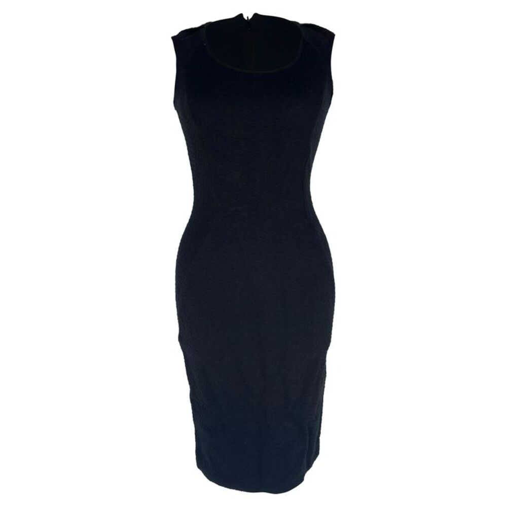Emporio Armani Midi Dress in Black Polyamide